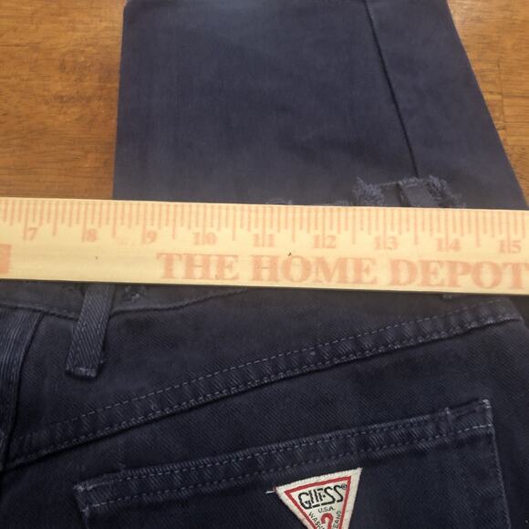 Vintage Guess Jeans By Marciano Pants Denim Made in USA 32x29 Distressed 1990’s - Picture 5 of 14